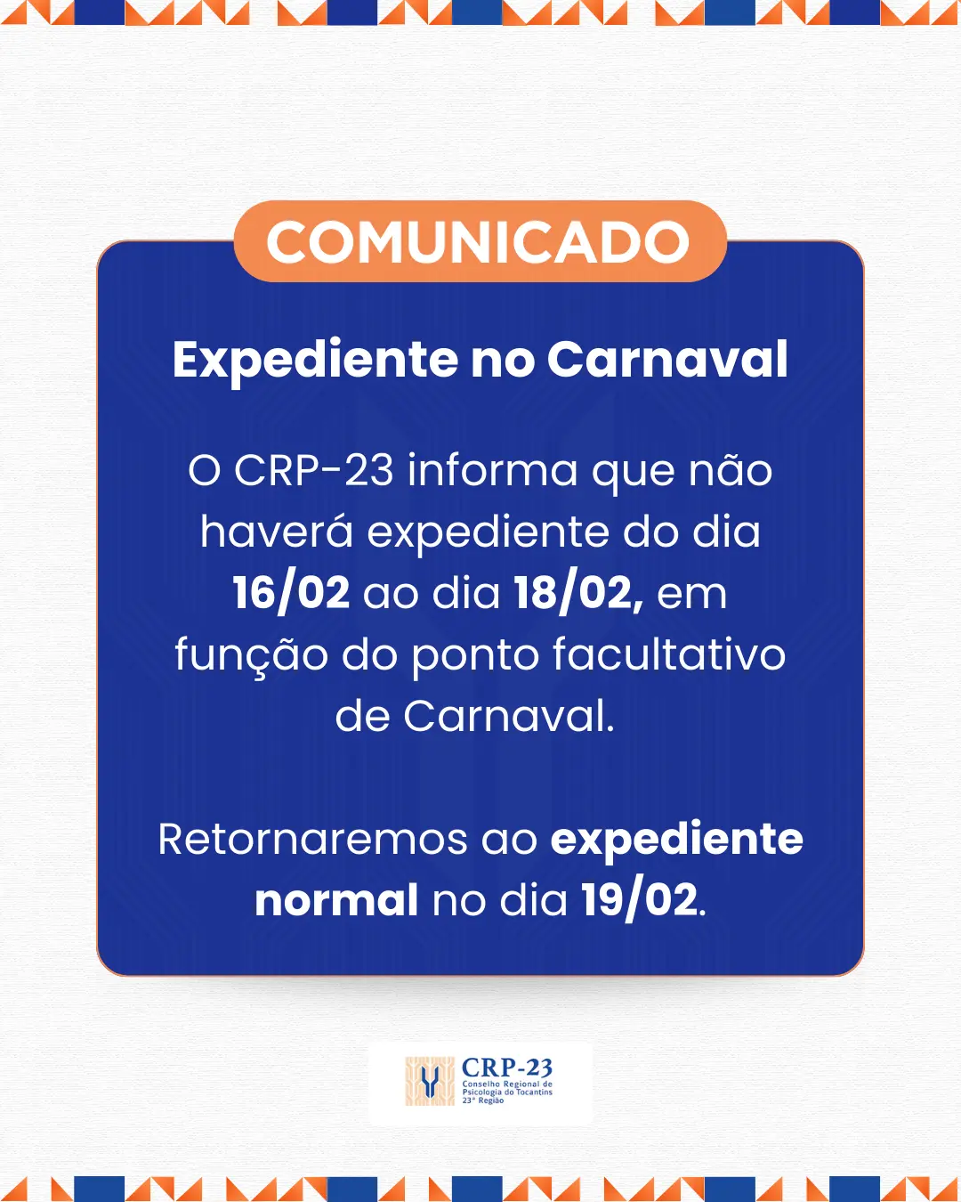 Expediente no Carnaval