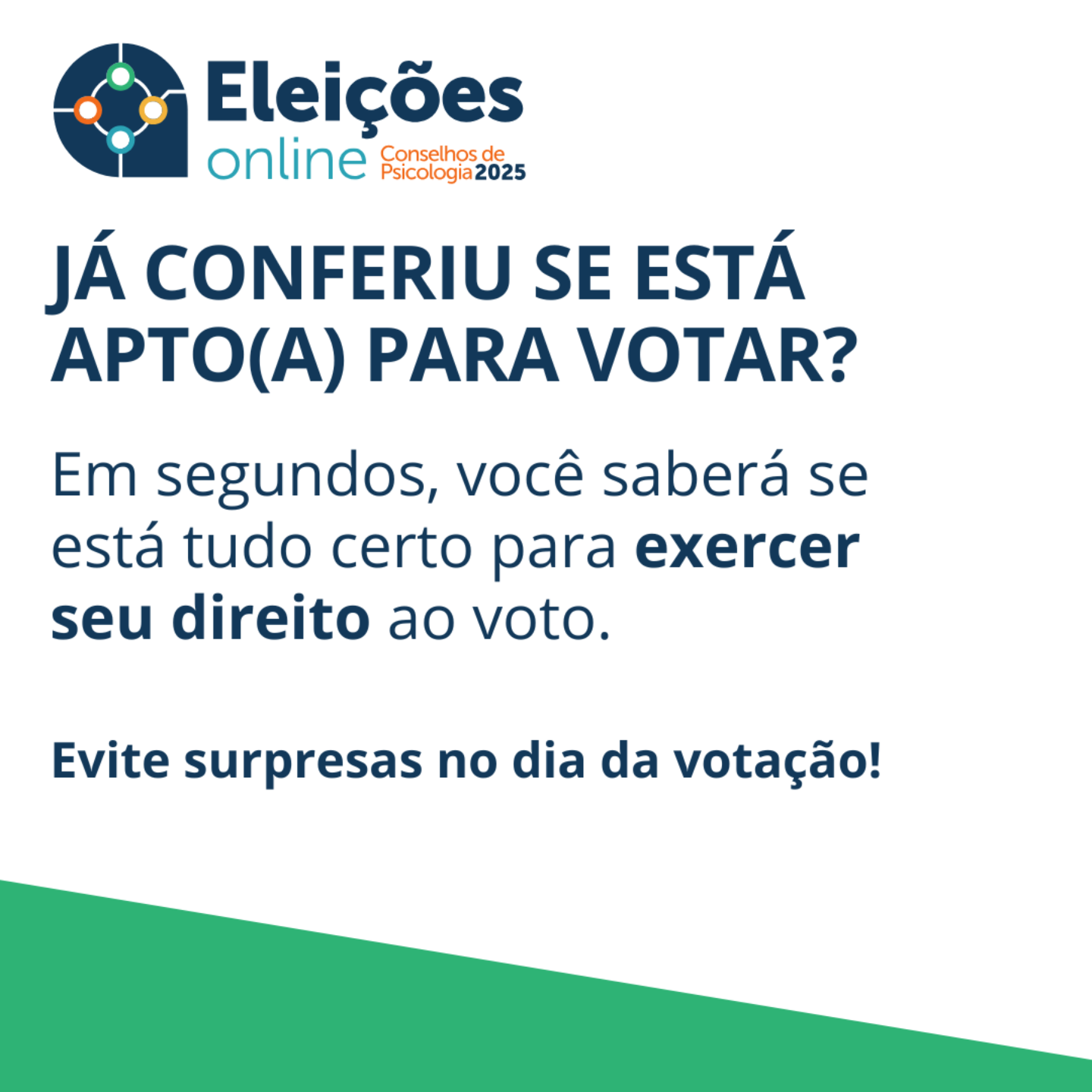 Está apto(a) para votar?