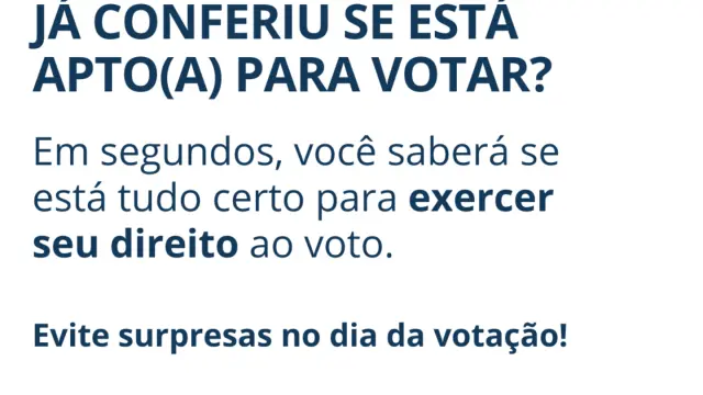 Está apto(a) para votar?